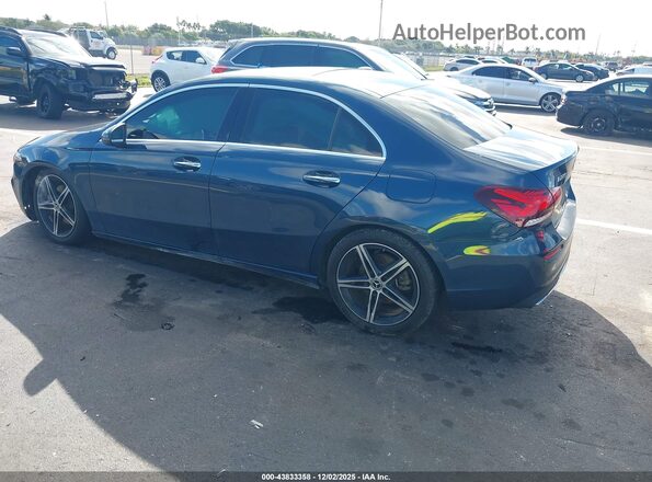 W1K3G4EBXMJ319759 2021 MERCEDES-BENZ A 220 Blue Trasero izquierdo