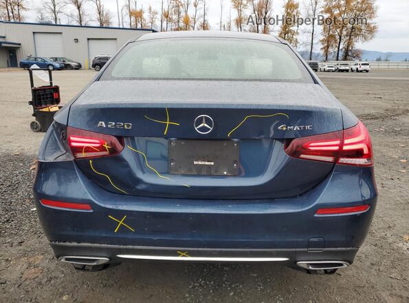 W1K3G4FB5MJ286166 2021 MERCEDES-BENZ A Синий Вид сзади