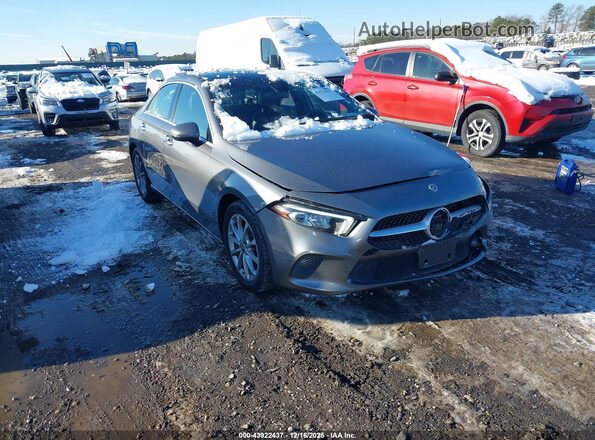 W1K3G4FBXMJ279469 2021 MERCEDES-BENZ A 220 Серый Передняя правая четверть