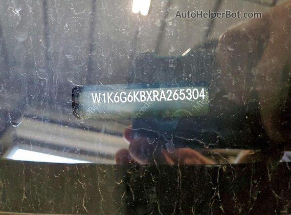 W1K6G6KBXRA265304 2024 MERCEDES-BENZ S Черный Вид наклейки с VIN-кодом