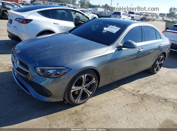 W1KAF4GB7PR129348 2023 MERCEDES-BENZ C-CLASS Gray Vista tres cuartos delantera izquierda