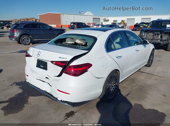 W1KAF4HB0SR241500 2025 MERCEDES-BENZ C-CLASS Белый Задняя правая четверть