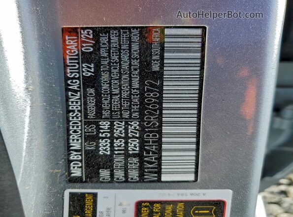 W1KAF4HB1SR269872 2025 MERCEDES-BENZ C Silver ძრავის განყოფილების ხედი