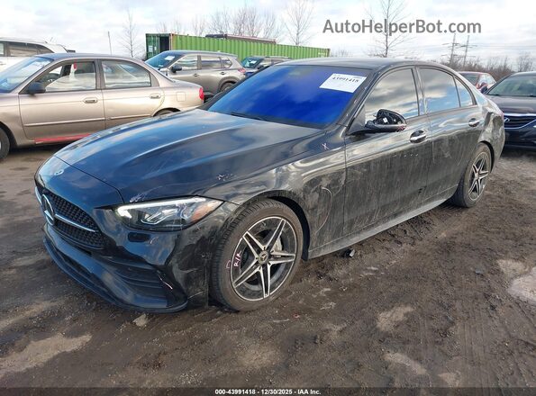 W1KAF4HB6PR076981 2023 MERCEDES-BENZ C-CLASS Black Առջևի ձախ երեք քառորդ տեսարան