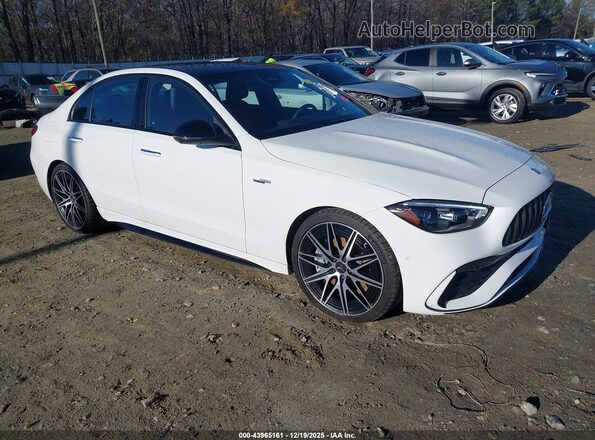 W1KAF8HB3RR201932 2024 MERCEDES-BENZ AMG C 43 White Przód prawy