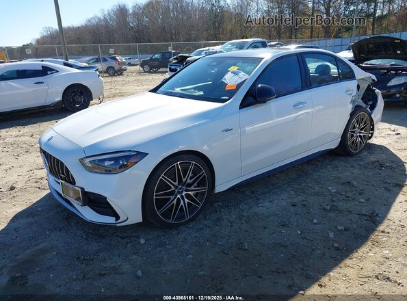 W1KAF8HB3RR201932 2024 MERCEDES-BENZ AMG C 43 White Przód lewy