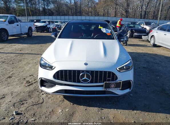 W1KAF8HB3RR201932 2024 MERCEDES-BENZ AMG C 43 White Widok wnętrza z tyłu