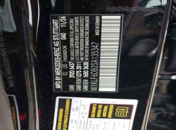 W1KLF6DB2SA135347 2025 MERCEDES-BENZ E Black Вид підкапотного простору