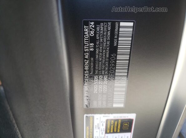 W1KMJ6CB6RF029906 2024 MERCEDES-BENZ CLE Черный Вид подкапотного пространства