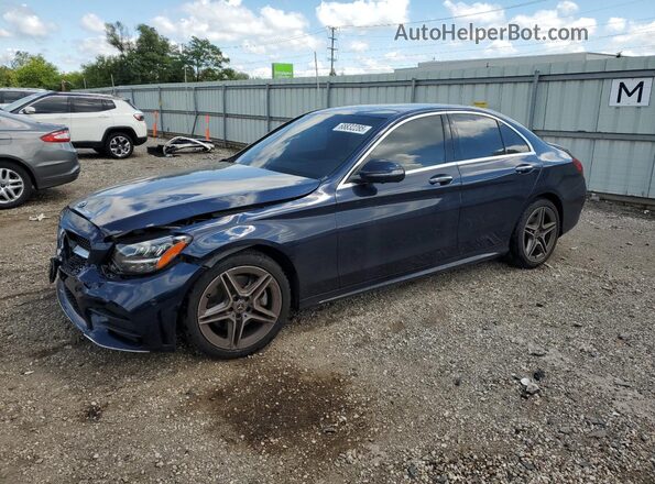 W1KWF8EB1MR649279 2021 MERCEDES-BENZ C Blue Vista tres cuartos delantera izquierda