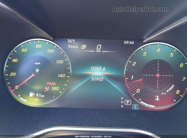 W1KWF8EB5LR598156 2020 MERCEDES-BENZ C-CLASS White Вид задніх сидінь