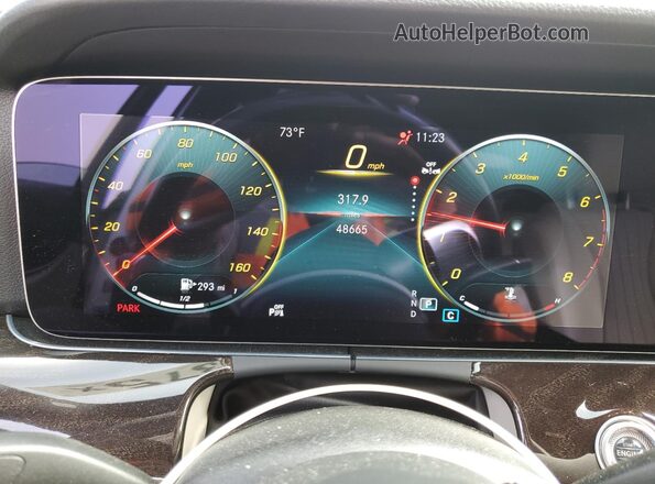 W1KZF8DB2MA994818 2021 MERCEDES-BENZ E White Widok zestawu wskaźników