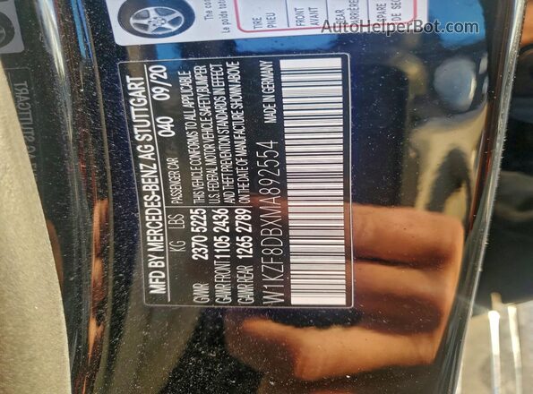 W1KZF8DBXMA892554 2021 MERCEDES-BENZ E Black Widok komory silnika