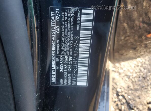 W1KZF8EB4MA957543 2021 MERCEDES-BENZ E Black Շարժիչի բաժամունքի տեսք
