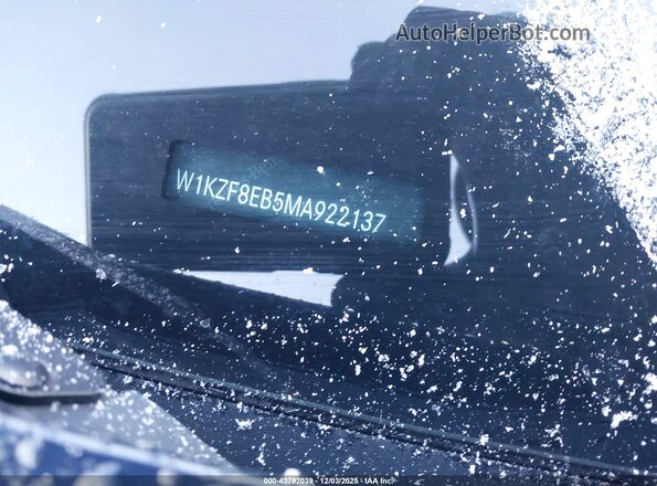 W1KZF8EB5MA922137 2021 MERCEDES-BENZ E-CLASS Blue 