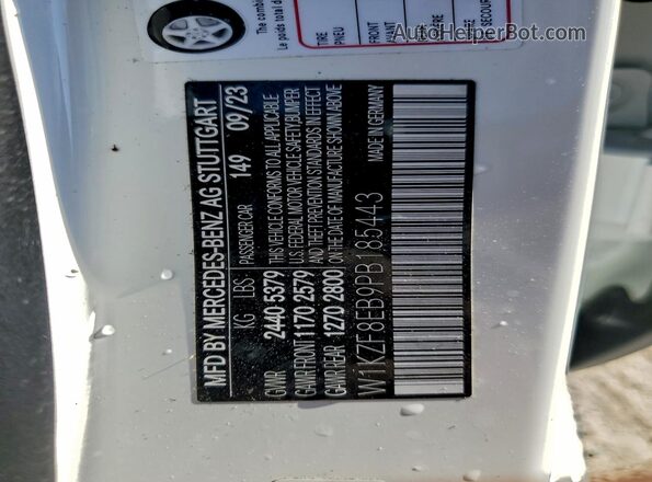 W1KZF8EB9PB185443 2023 MERCEDES-BENZ E White Widok komory silnika