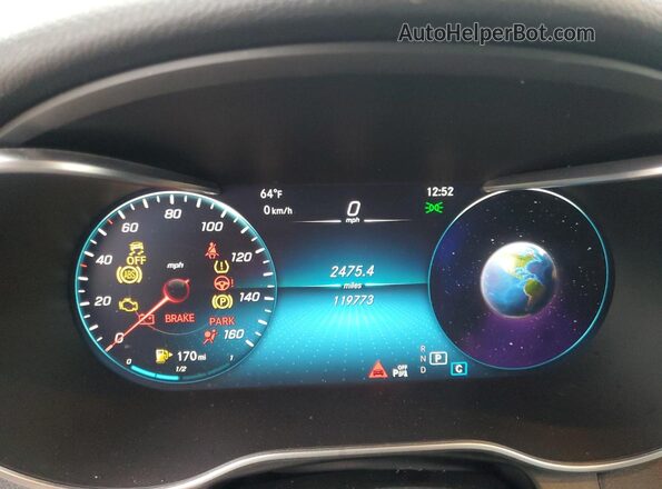 W1N0G8EB3MF903985 2021 MERCEDES-BENZ GLC-CLASS Black Սարքավորումների վահանակի տեսք