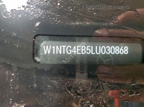 W1NTG4EB5LU030868 2020 MERCEDES-BENZ GLA Black VIN sticker view