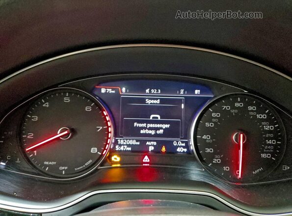 WA1AAAF78KD001897 2019 AUDI Q7 Черный Вид щитка приборов