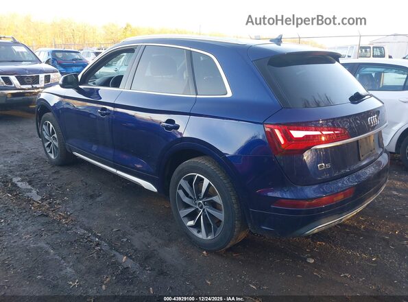 WA1AAAFY4M2006313 2021 AUDI Q5 Синий Задняя левая четверть