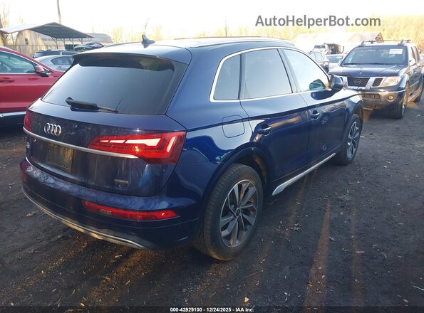 WA1AAAFY4M2006313 2021 AUDI Q5 Синий Задняя правая четверть
