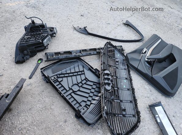 WA1AAAGE3MB013466 2021 AUDI E-TRON Gray VIN კოდის სტიკერის ხედი