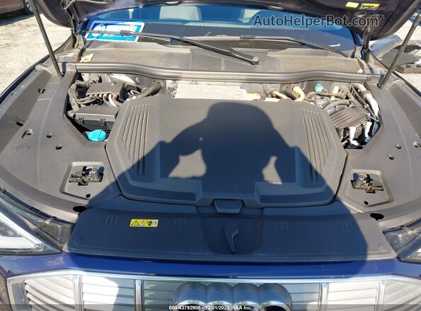 WA1AAAGEXMB013559 2021 AUDI E-TRON Blue უკანა ხედი