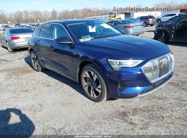 WA1AAAGEXMB013559 2021 AUDI E-TRON Blue წინა მარჯვენა