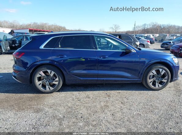 WA1AAAGEXMB013559 2021 AUDI E-TRON Blue უკანა სალონის ხედი
