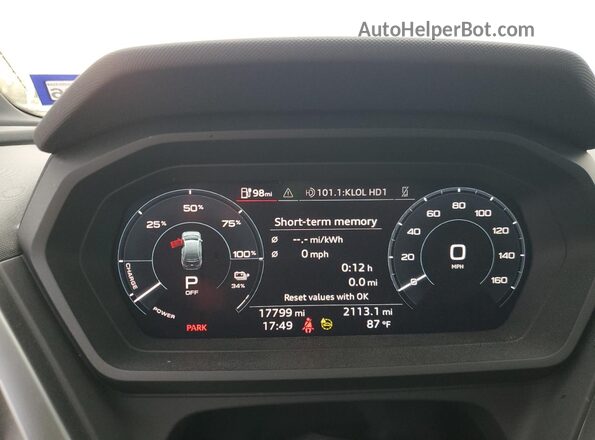 WA1ACBFZ8PP080222 2023 AUDI Q4 Черный Вид щитка приборов