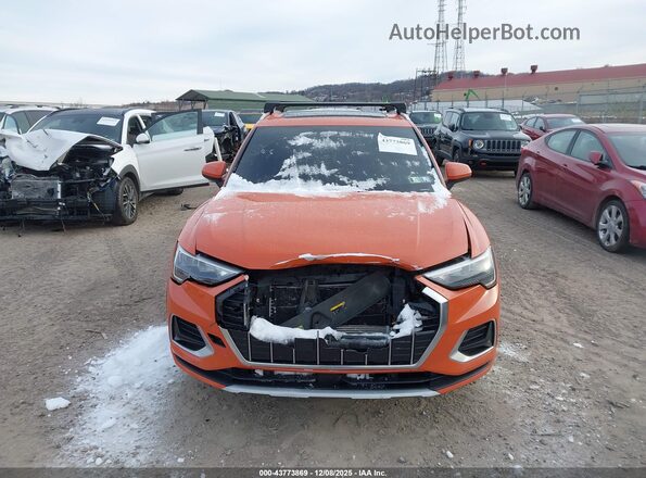 WA1AECF39K1078423 2019 AUDI Q3 Orange Vista del cuadro de instrumentos