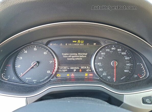 WA1AHAF73KD015122 2019 AUDI Q7 Gray Widok zestawu wskaźników