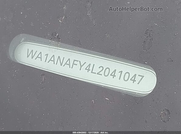 WA1ANAFY4L2041047 2020 AUDI Q5 Черный 
