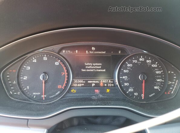 WA1ANAFY8L2117563 2020 AUDI Q5 Blue Widok zestawu wskaźników