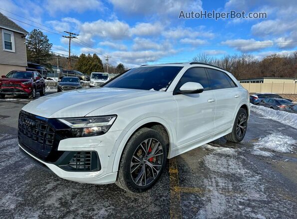 WA1AVAF10LD017366 2020 AUDI Q8 Белый Передняя левая четверть