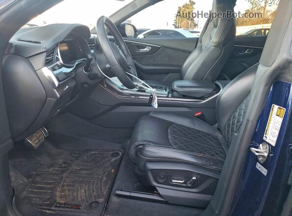 WA1AWAF15LD026951 2020 AUDI SQ8 Blue Widok wnętrza z przodu