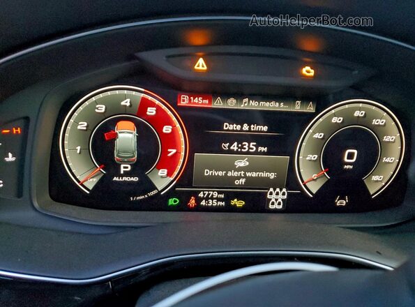WA1AWBF73SD021255 2025 AUDI SQ7 White Widok zestawu wskaźników