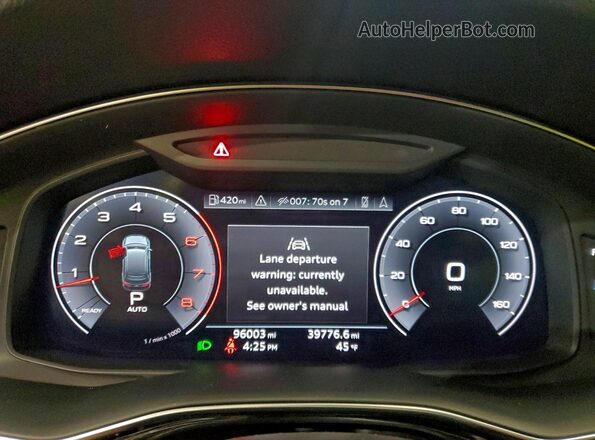 WA1AXAF76LD000683 2020 AUDI Q7 Черный Вид щитка приборов