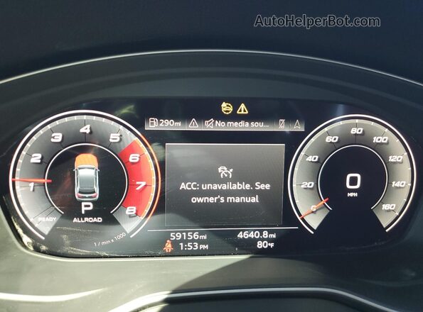 WA1B4AFY0M2044391 2021 AUDI SQ5 Белый Вид щитка приборов