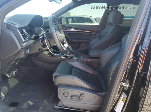 WA1B4AFY3M2014317 2021 AUDI SQ5 Black Widok wnętrza z przodu