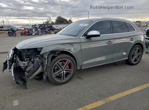WA1B4AFY9L2123363 2020 AUDI SQ5 Gray Առջևի ձախ երեք քառորդ տեսարան