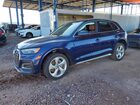 2021 Audi Q5 Premium Plus Blue vin: WA1BAAFY5M2108143