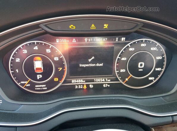 WA1BNAFY6L2017059 2020 AUDI Q5 Белый Вид щитка приборов