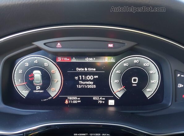 WA1BVAF17KD040646 2019 AUDI Q8 Gray Vista de los asientos traseros