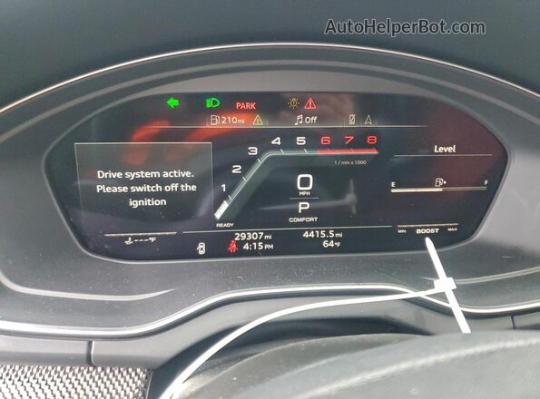 WA1C4AFY2M2037009 2021 AUDI SQ5 Gray Widok zestawu wskaźników