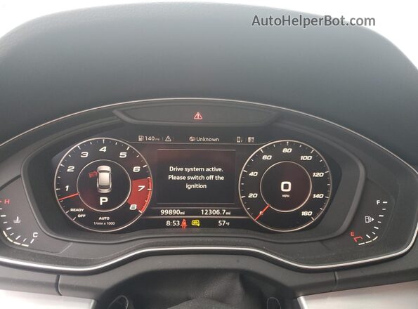 WA1C4AFY6J2183425 2018 AUDI SQ5 Black Vista del cuadro de instrumentos