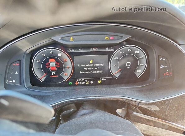 WA1CVAF19KD035503 2019 AUDI Q8 Black Widok zestawu wskaźników
