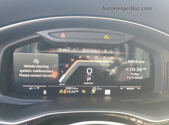 WA1CWBF12ND014645 2022 AUDI SQ8 Черный Вид щитка приборов