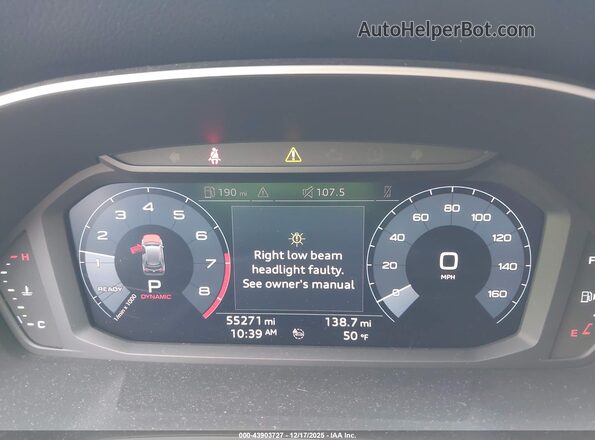 WA1DECF32K1086845 2019 AUDI Q3 Black Vista de los asientos traseros
