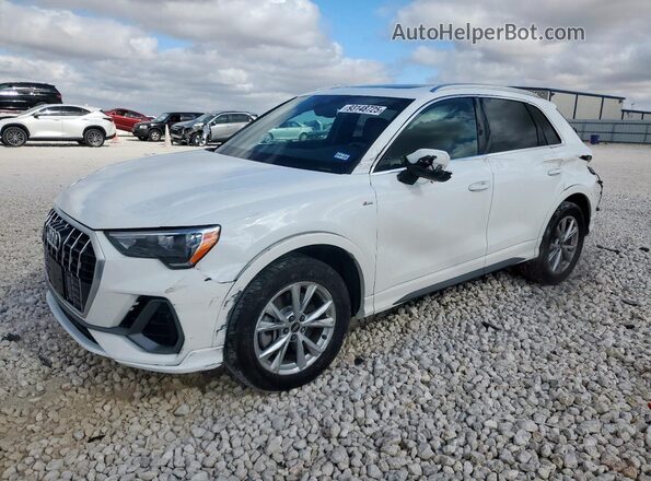 WA1DECF33M1053520 2021 AUDI Q3 White Առջևի ձախ երեք քառորդ տեսարան